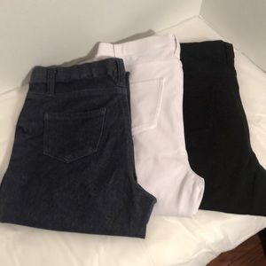 Faded Glory Skinny Jean Legging lot of 3